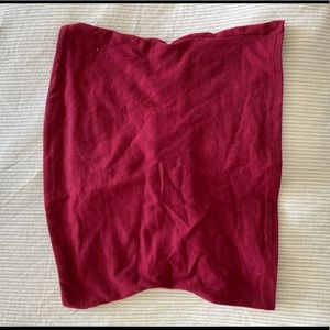 Maroon tube top